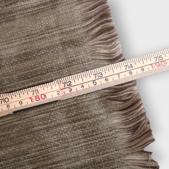 Alpaca Wool Scarf Shupaca Golden Dust Womens Fringed Stripped Heather Soft - Picture 11 of 11